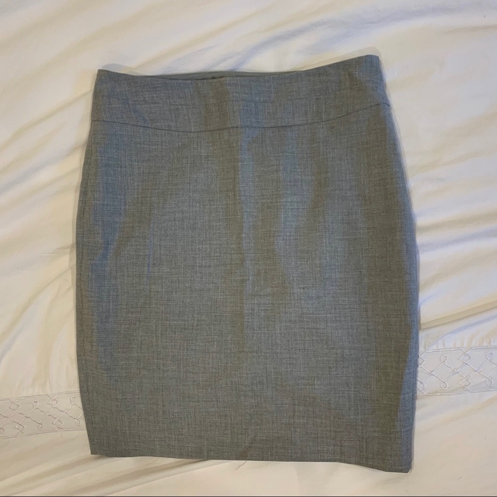 Grey Pencil Skirt